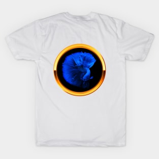 Blue Fighter Fish T-Shirt